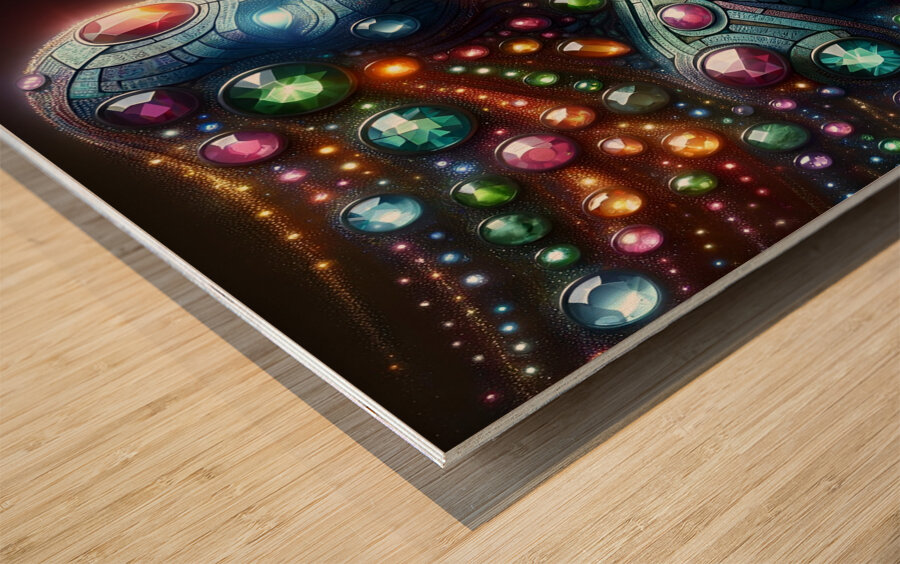 Blended by knowledge  Wood print