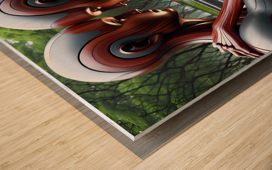 Never let you down  Wood print