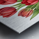 Radiant Red Tulips: A Timeless Floral Elegance 1 Metal print