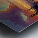 Golden Serenity: A Sunset Escape  Metal print