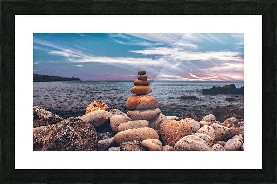 Rock balancing  Picture Frame print