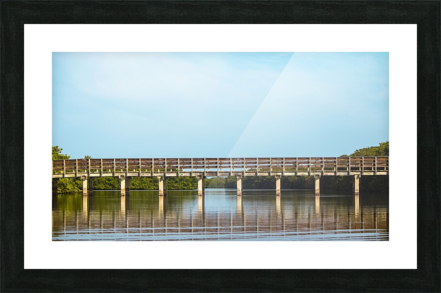 bridge to the beaches Picture Frame print