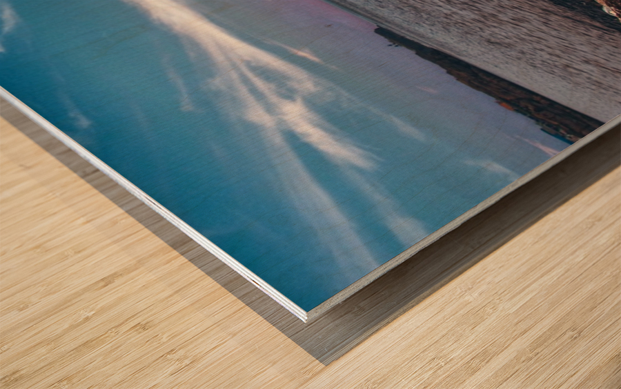 Rock balancing  Wood print