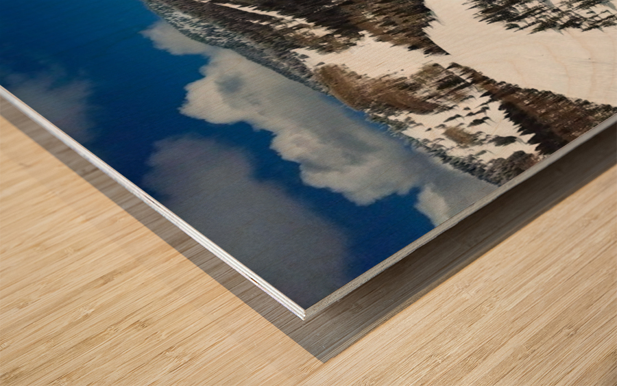 Mid Mountain Views Wood print