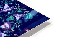 Morning Glory Pattern blue HD Metal print