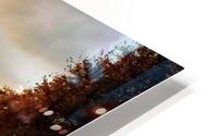 SUNSET BENCH HD Metal print