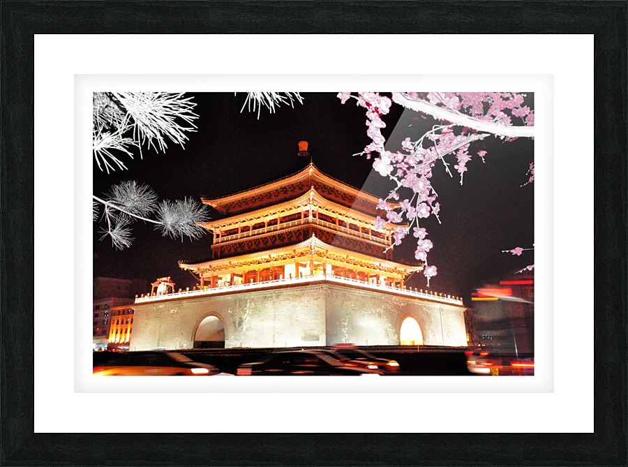 Xian Tower 2 Picture Frame print