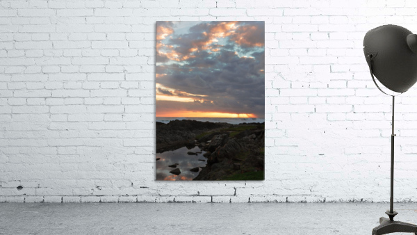 Sunset Rocks Wall Preview