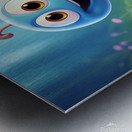 14 cute little cartoon looking worm Metal print