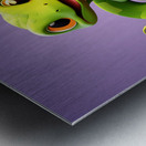 2 cute little cartoon looking snake Metal print