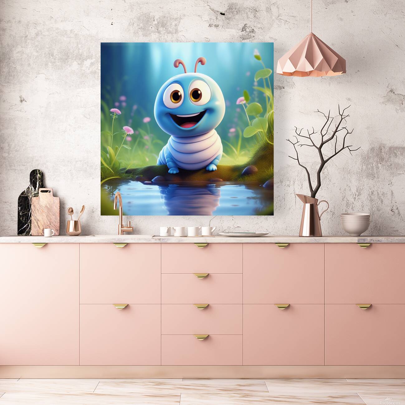 14 cute little cartoon looking worm Reproduction