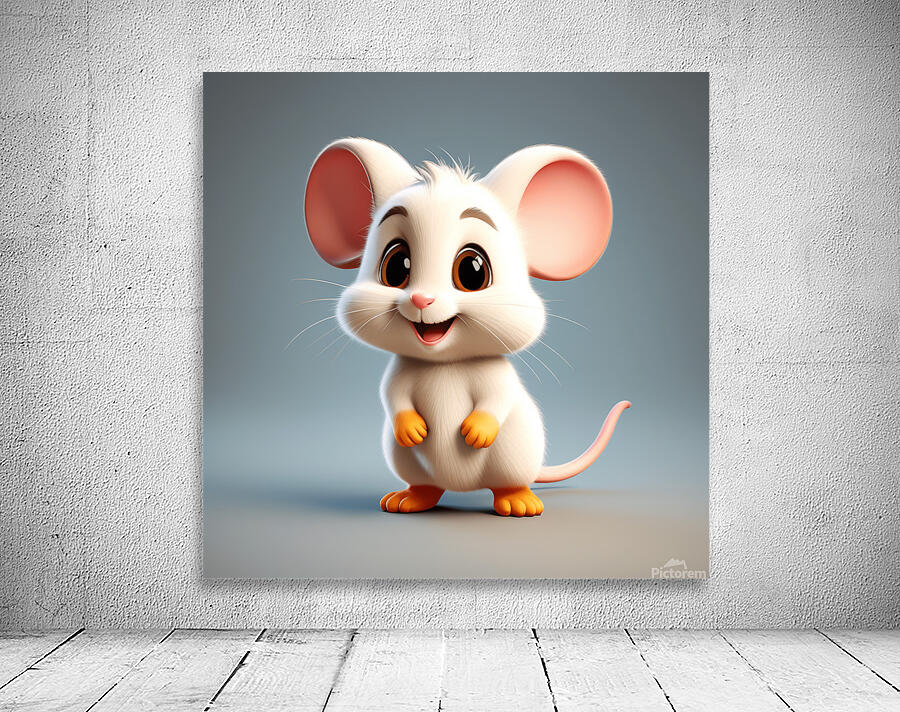 44 cute little cartoon looking mouse Wall Preview