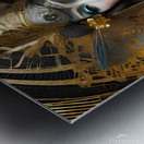 GEISHA KLIMT PORTRAIT   IMG 1264 Metal print