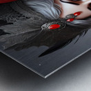 CROW WOMAN PORTRAIT   IMG 0430 Metal print