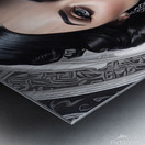 WEDNESDAY ADDAMS PORTRAIT   IMG 6506 Metal print