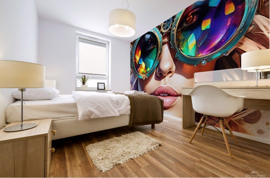 STEAMPUNK WOMAN PORTRAIT    IMG 1810 Mural print