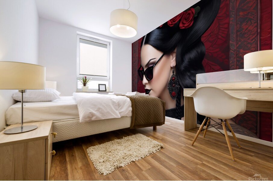 WEDNESDAY ADDAMS PORTRAIT   IMG 6485 Mural print