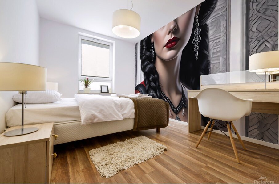 WEDNESDAY ADDAMS PORTRAIT   IMG 6506 Mural print