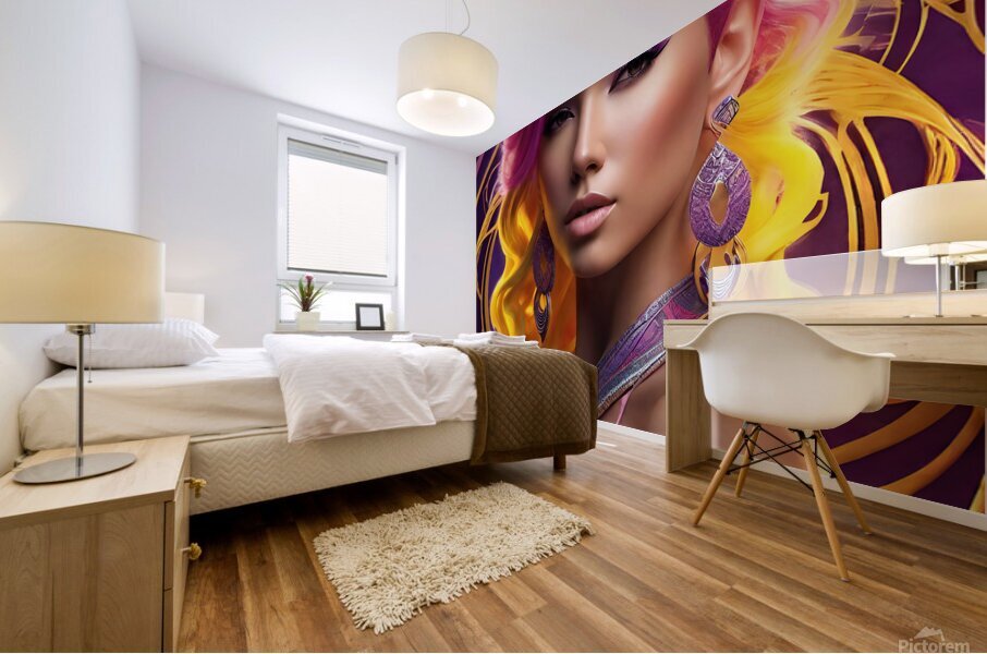 FASHION WOMAN PORTRAIT   IMG 1824 Mural print