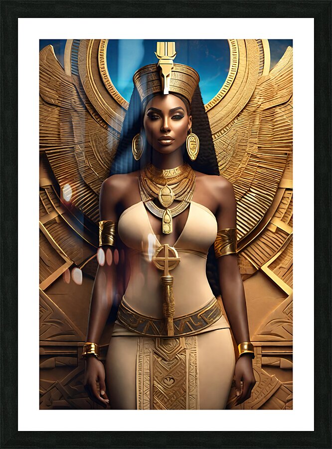 EGYPTIAN GODDESS PORTRAIT   IMG 6593 enhance 1.7x Picture Frame print