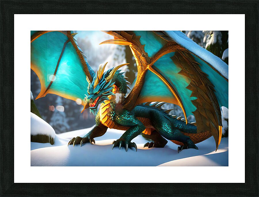 WINTER FOREST DRAGON   IMG 3071 BIG Picture Frame print
