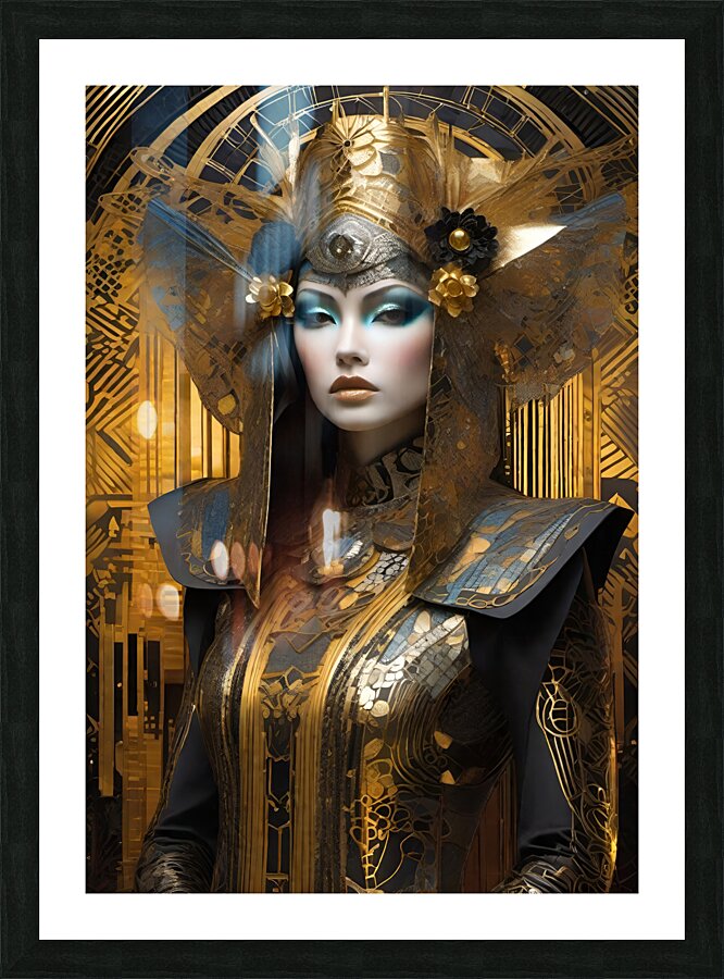 GEISHA KLIMT PORTRAIT   IMG 1264 Picture Frame print