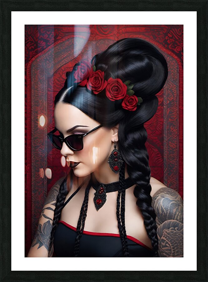 WEDNESDAY ADDAMS PORTRAIT   IMG 6485 Picture Frame print