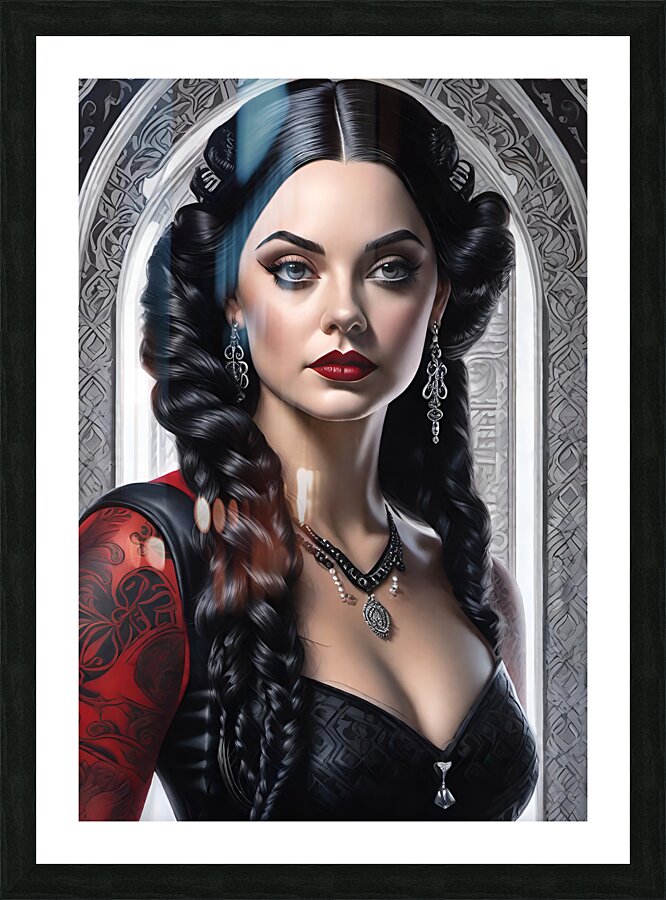 WEDNESDAY ADDAMS PORTRAIT   IMG 6506 Picture Frame print