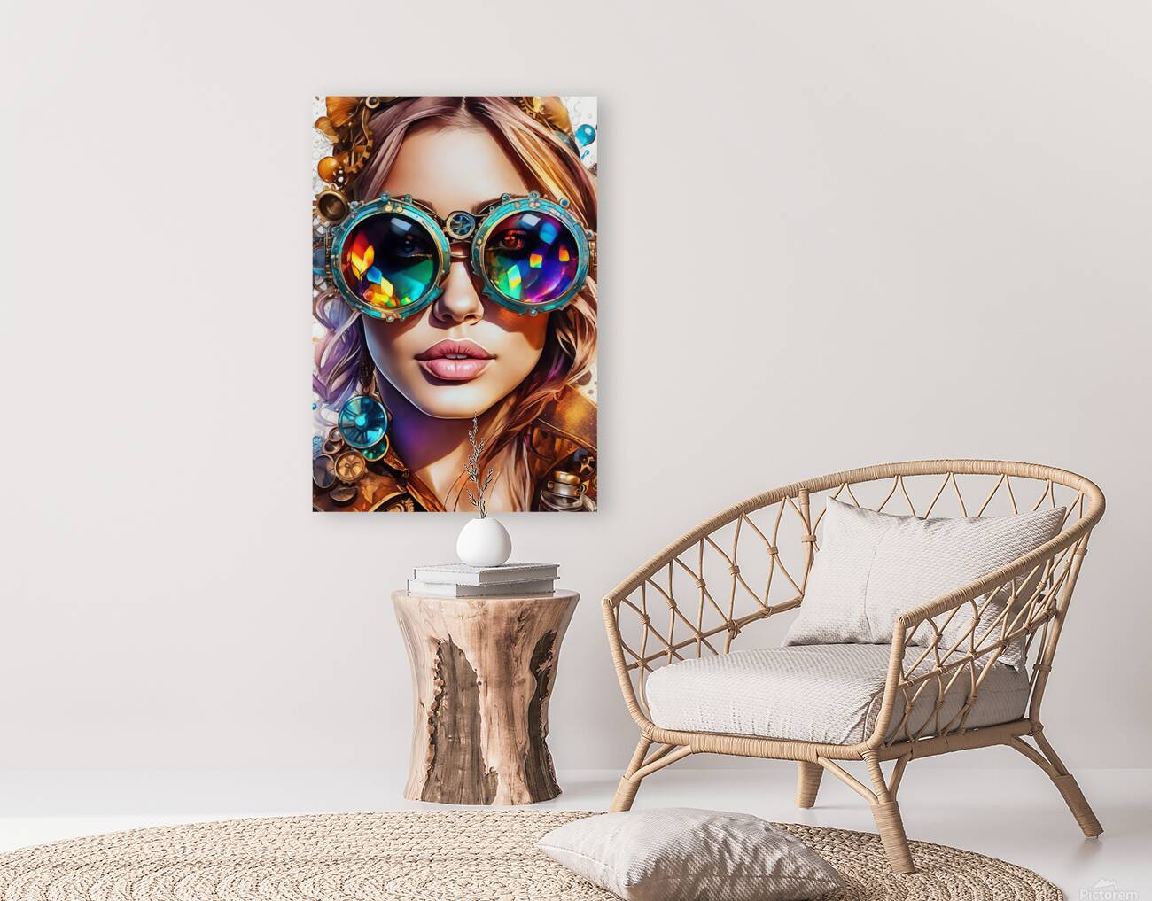 STEAMPUNK WOMAN PORTRAIT    IMG 1810 Reproduction