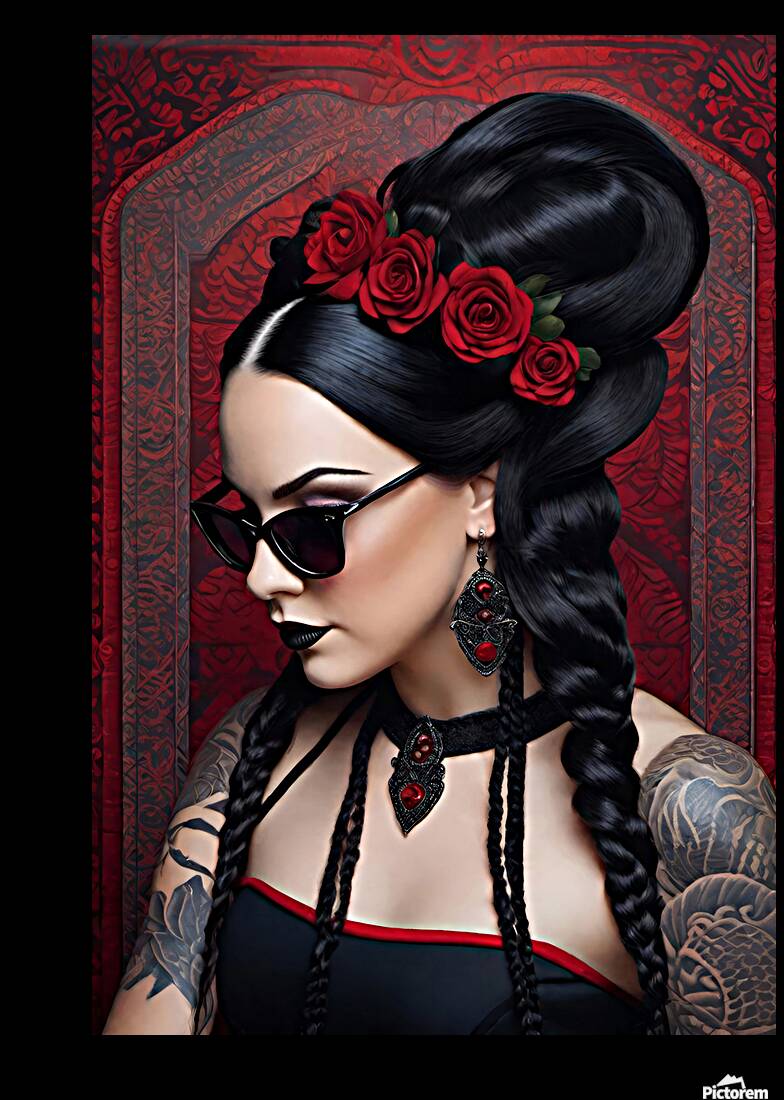 WEDNESDAY ADDAMS PORTRAIT   IMG 6485 Reproduction