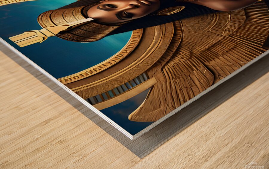 EGYPTIAN GODDESS PORTRAIT   IMG 6593 enhance 1.7x Wood print