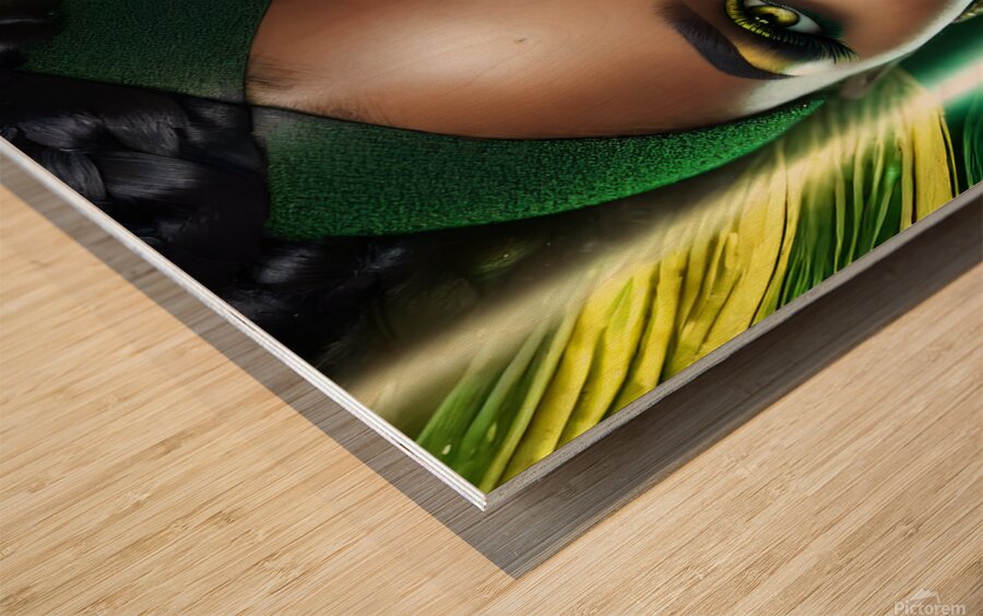 GREEN EYES WOMAN PORTRAIT   IMG 9255 Wood print