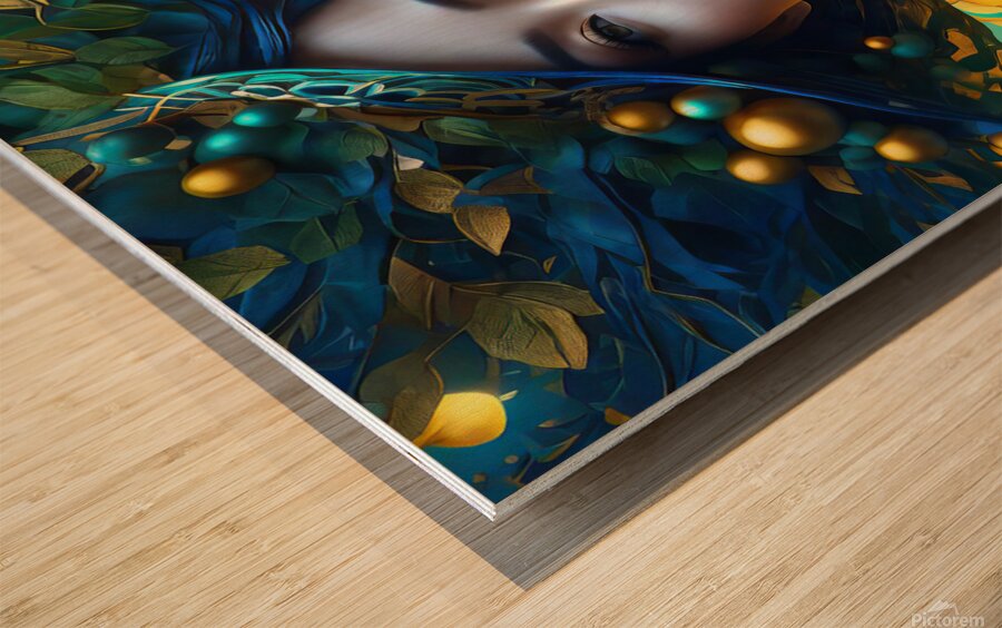 COLORFUL TREE WOMAN    IMG 2408 Wood print