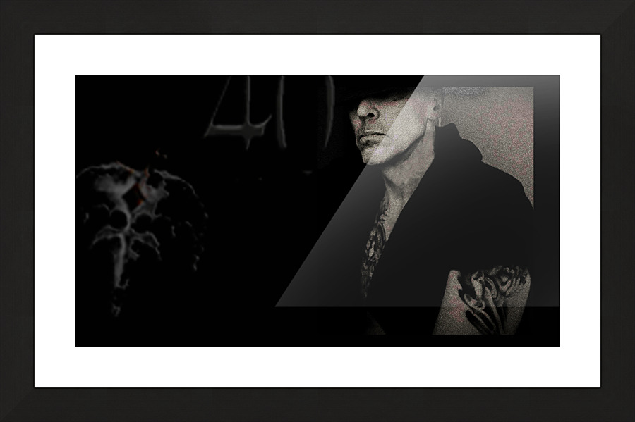 Srock Ghost image Picture Frame print