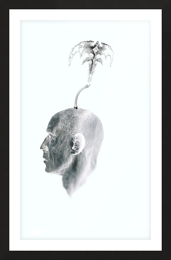 rock head - fx Picture Frame print