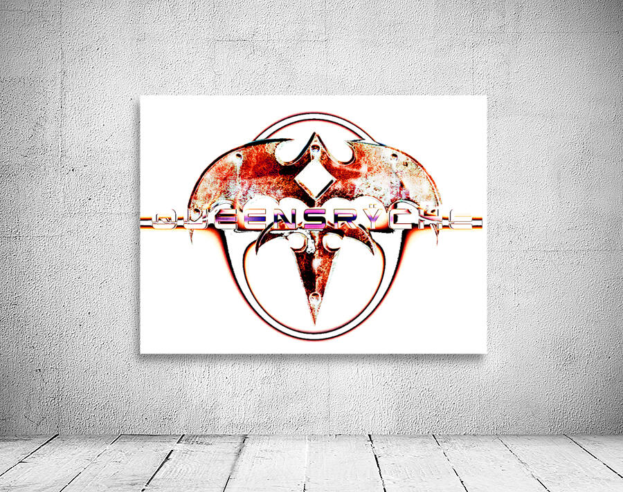 Rw Logo Rusted Rusted Tri Ryche w QR logo from KP design by The Ryche Shop Wall Art