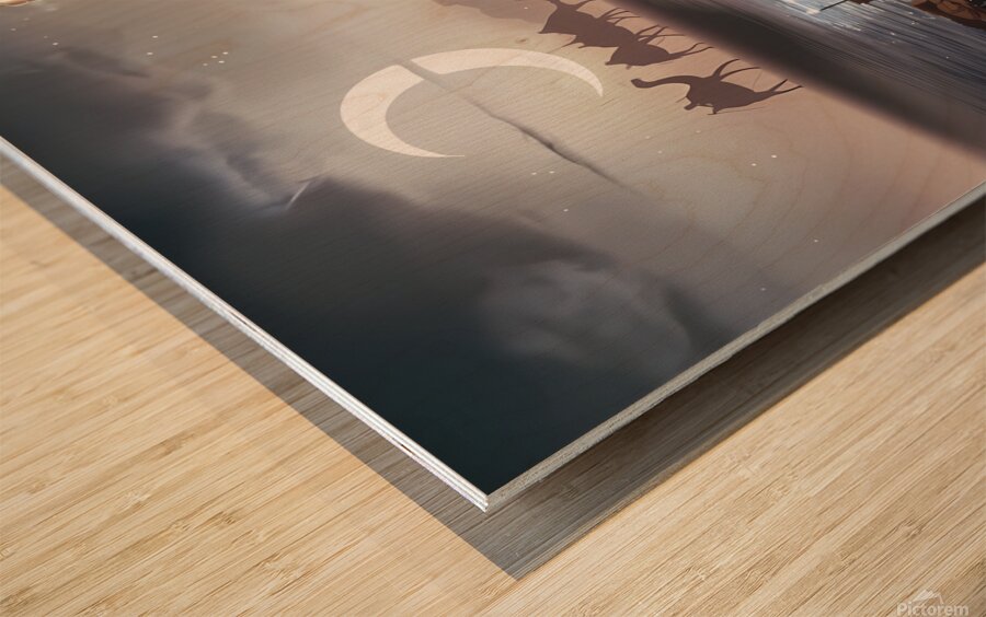 Alexandria Lighthouse Wood print