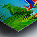 BOAT ON THE SHORE Impression metal