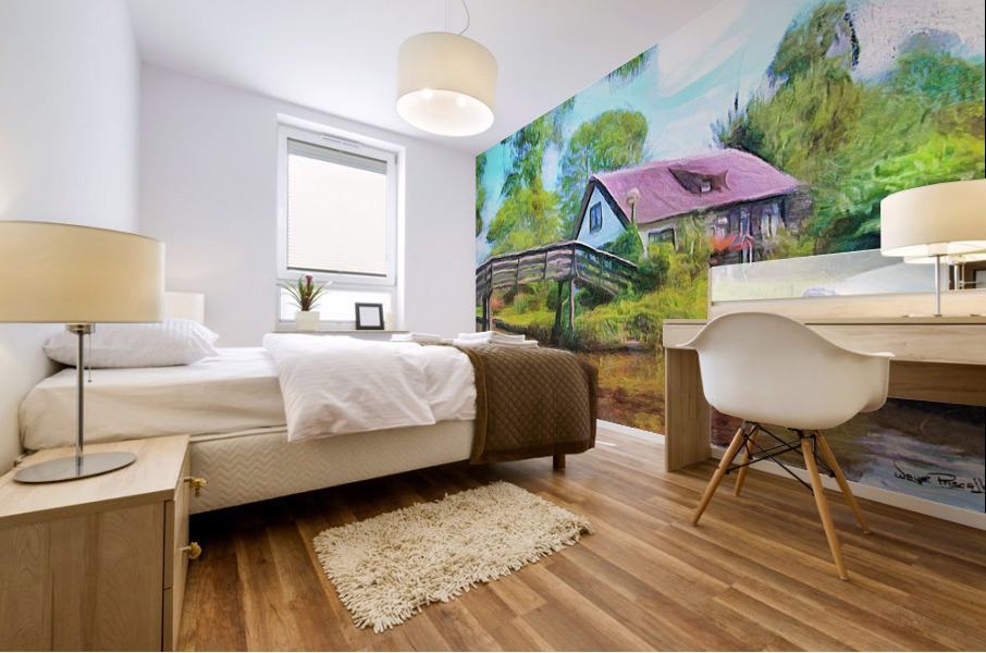 Bridge over the Stream Mural print