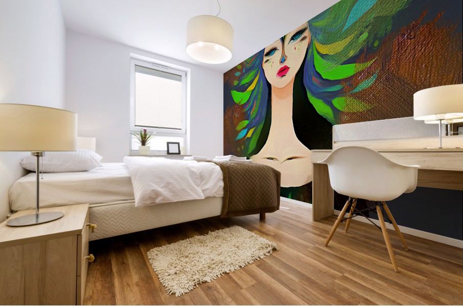 Nature Girl Mural print