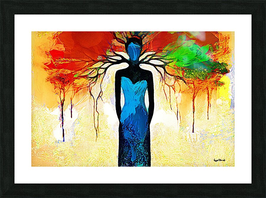 Tree Bleed Picture Frame print