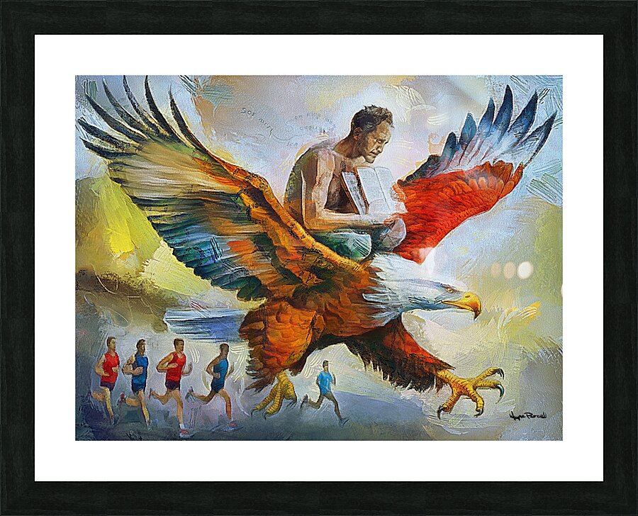 On Wings Like Eagles Picture Frame print