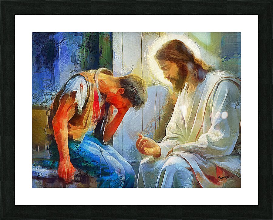 Confessions to Jesus Picture Frame print