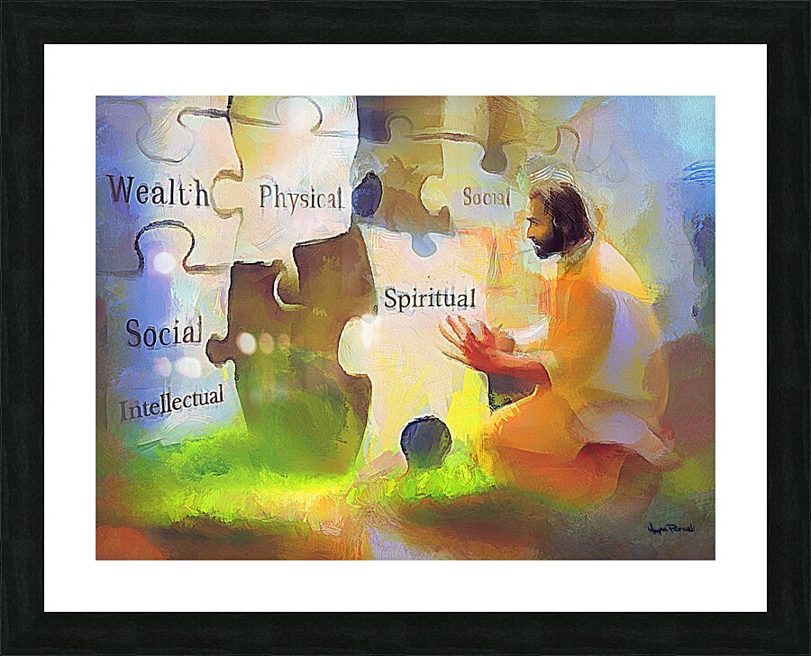 THE MISSING PIECE - SPIRITUAL Picture Frame print
