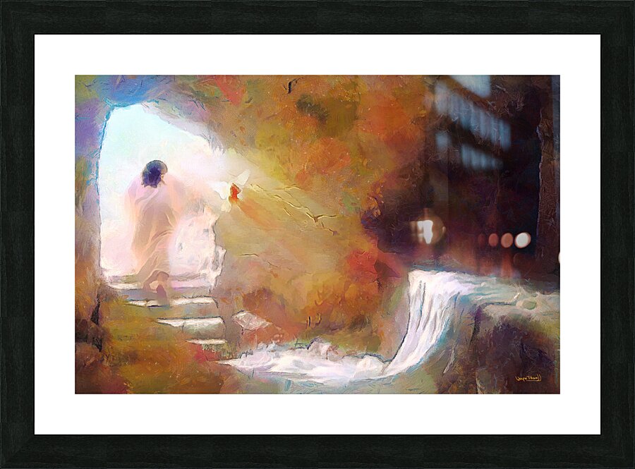 Hallelujah He is Risen Picture Frame print