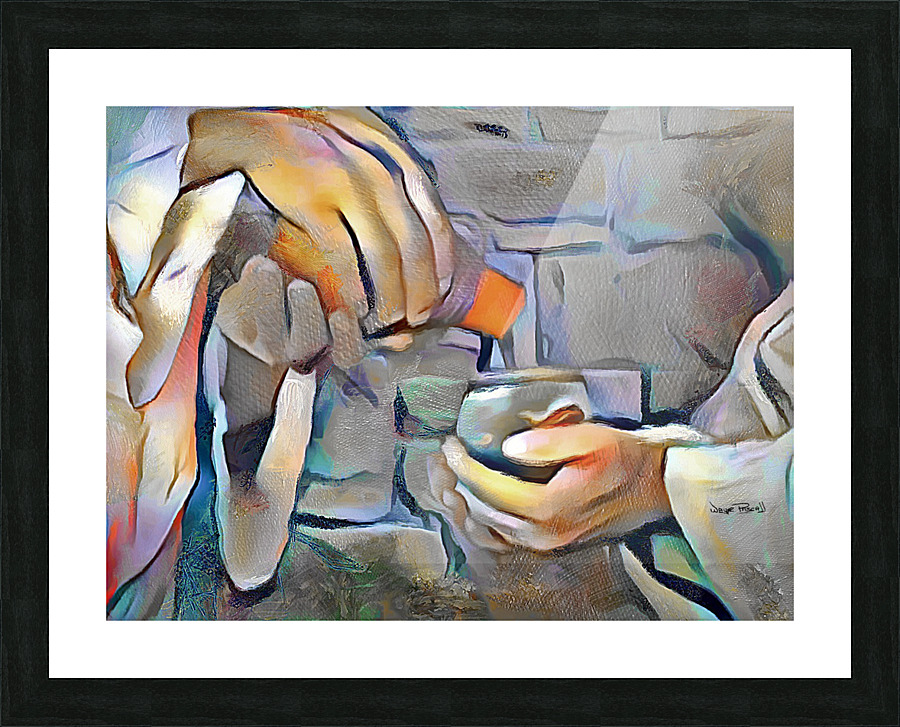 THE MASTERS HANDS - THE PROVIDER Picture Frame print