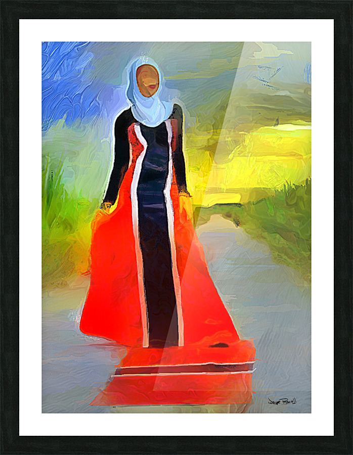 CARIBBEAN SCENES - LADY TRINIDAD Picture Frame print