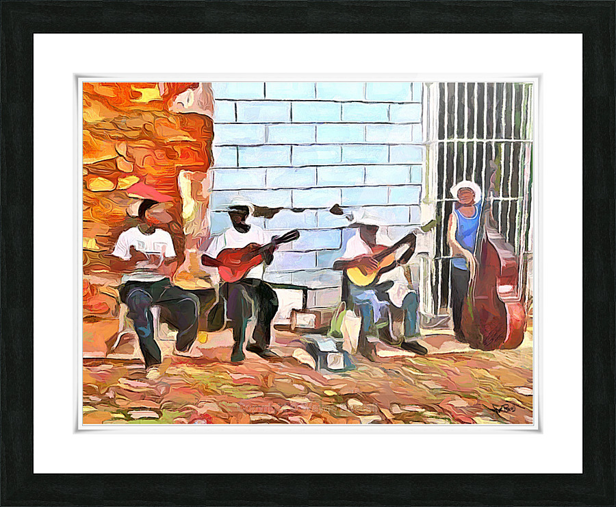 CARIBBEAN SCENES - MUSICS DE CUBA Picture Frame print