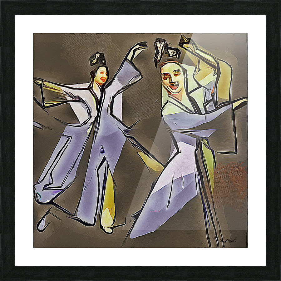 oriental dance Picture Frame print