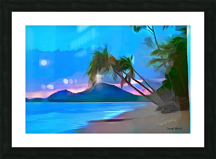 A Moment by The Coast Picture Frame print